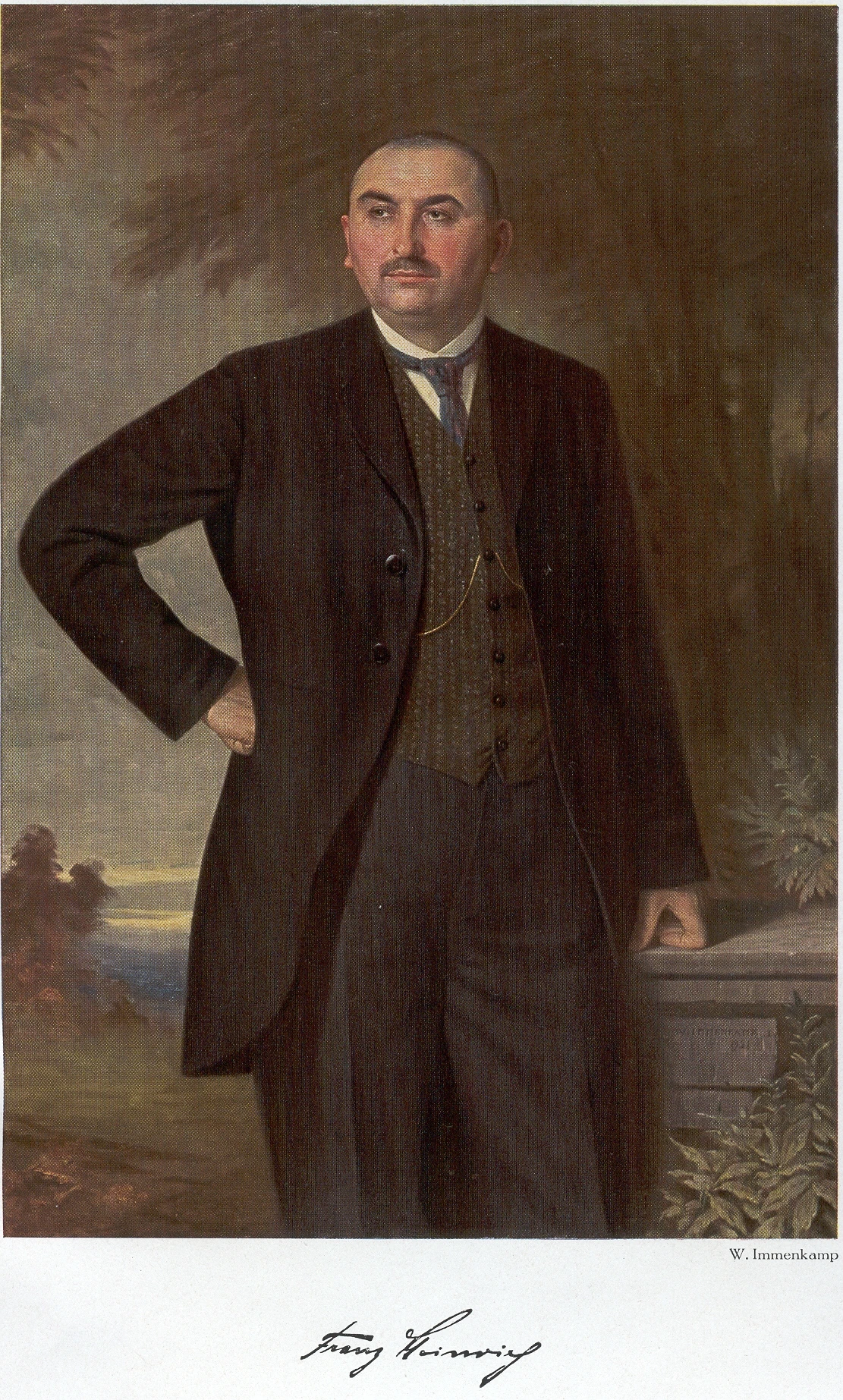 Gemaltes Männerporträt, im Download-Fundus als Franz Heinrich bezeichnet.