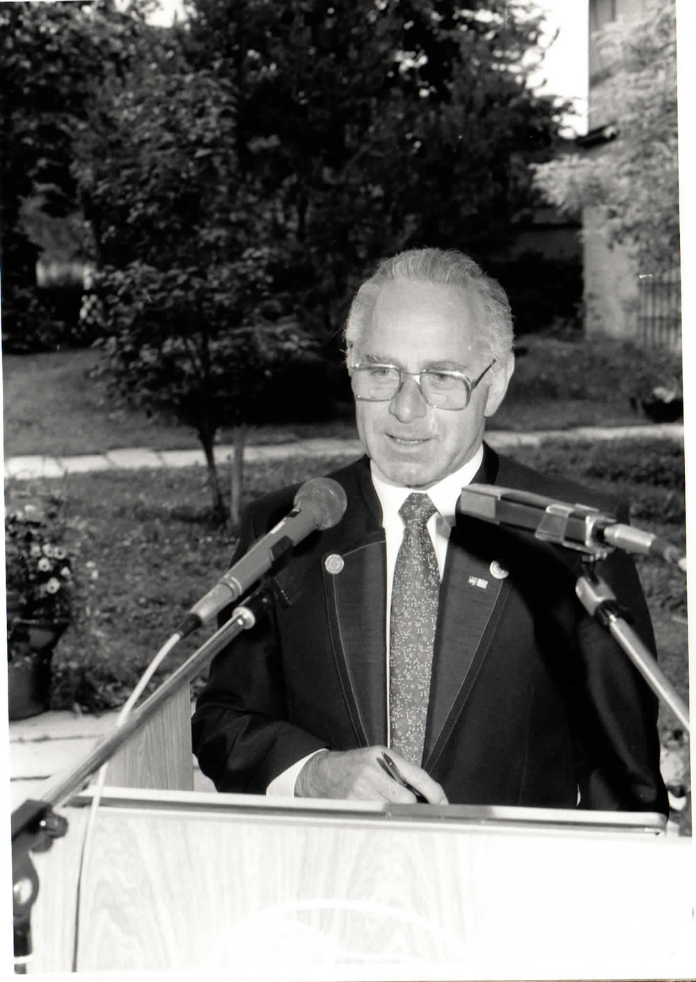 Aufnahme aus dem Vorstandsjubiläum 1988.